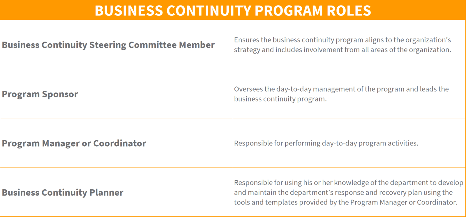 role of business continuity management