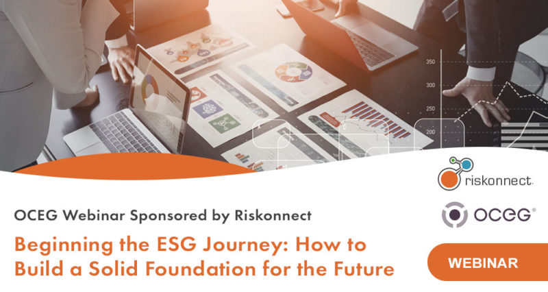 Beginning the ESG Journey: How to Build a Solid Foundation · Riskonnect