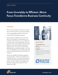 BC&R Case Study_Micro Focus